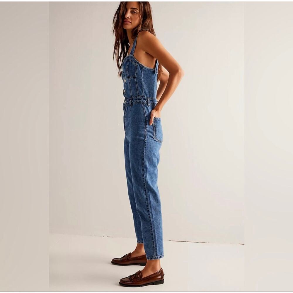 Free People|We the Free|Revolve| Kensington Denim Jumpsuit Size 8 *EUC - Picture 5 of 12